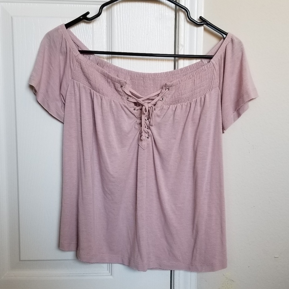American Eagle Off The Shoulder Tee